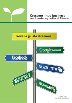 Brochure Altravia di introduzione al marketing online