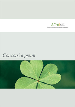 Brochure Altravia per la ideazione e realizzazione di concorsi a premi