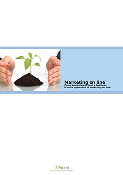 Brochure strategica di Altravia sulle operazioni di marketing online
